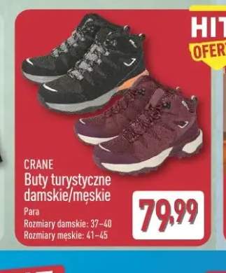 Buty turystyczne damskie/męskie Crane