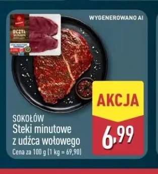 Steki minutowe z udźca wołowego Sokołów