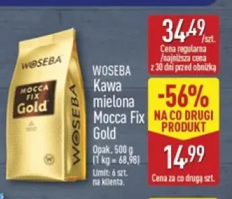 Kawa mielona Mocca Fix Gold Woseba