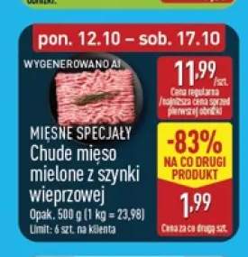 Chude mięso mielone z szynki wieprzowej Mięsne Specjały