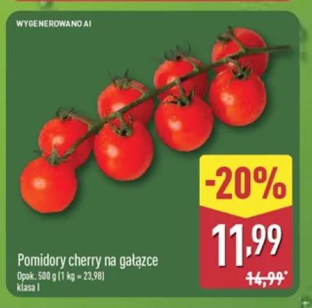 Pomidory cherry na gałązce