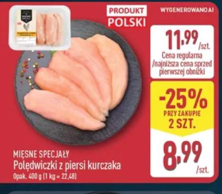 Polędwiczki z piersi kurczaka Mięsne Specjały