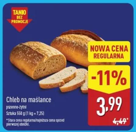Chleb na maślance pszenno-żytni