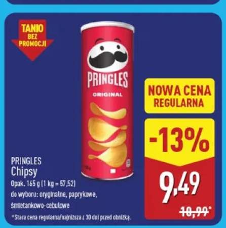 Chipsy oryginalne Pringles +2 warianty