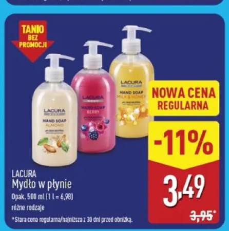 Mydło w płynie Lacura Almond +2 warianty
