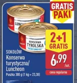 Konserwa Luncheon Sokołów +1 wariant