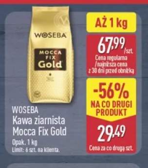 Kawa ziarnista Mocca Fix Gold Woseba