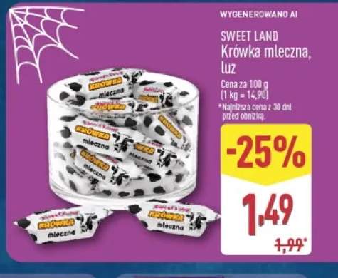 Krówka mleczna luz Sweet Land