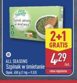 Szpinak w śmietanie All Seasons