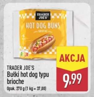 Bułki hot dog typu brioche Trader Joe's