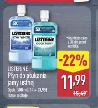 Płyn do płukania jamy ustnej Listerine Cool Mint +1 wariant