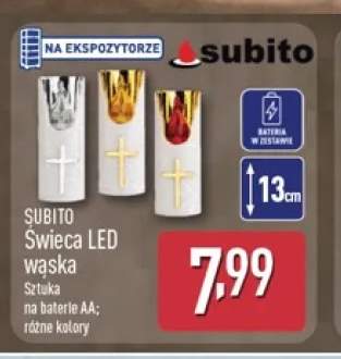 Świeca LED wąska Subito