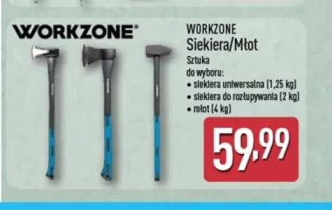 Siekiera uniwersalna 1,25 kg Workzone +2 warianty