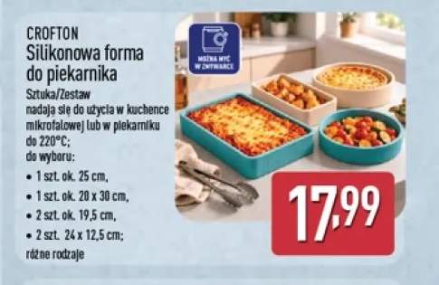 Silikonowa forma do piekarnika Crofton 2-pak 24x12,5 cm +3 warianty