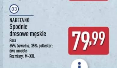Spodnie dresowe męskie Naketano