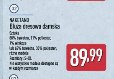 Bluza dresowa damska Naketano