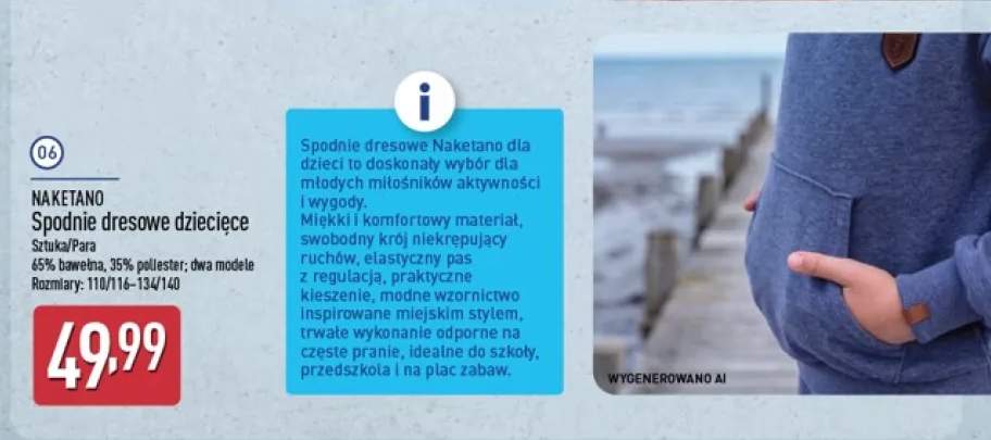 Spodnie dresowe dziecięce Naketano