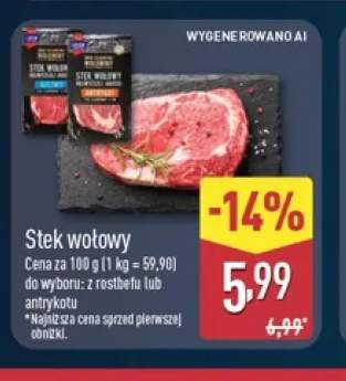 Stek wołowy z antrykotu +1 wariant