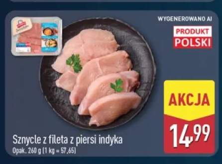 Sznycle z fileta z piersi indyka
