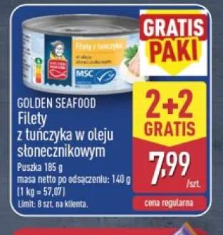 Filety z tuńczyka w oleju słonecznikowym Golden Seafood