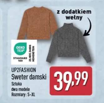 Sweter damski z dodatkiem wełny UP2FASHION