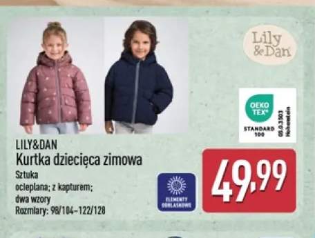 Kurtka dziecięca zimowa Lily & Dan