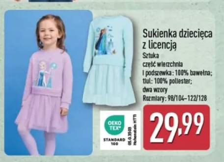 Sukienka dziecięca z licencją