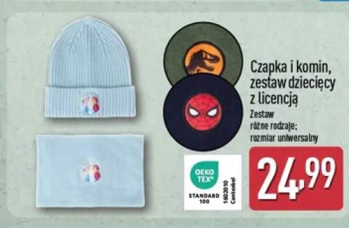 Czapka i komin zestaw dziecięcy z licencją