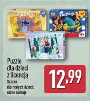 Puzzle dla dzieci z licencją dla małych