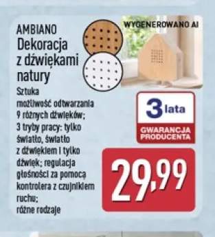 Dekoracja z dźwiękami natury Ambiano