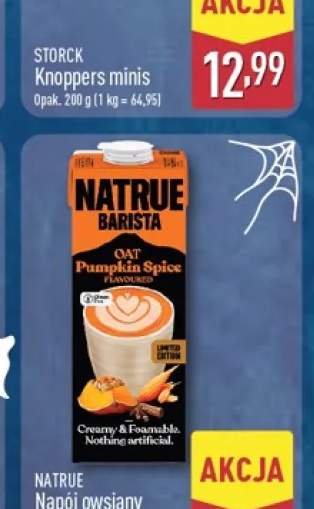 Napój owsiany barista o smaku pikantnej dyni Natrue
