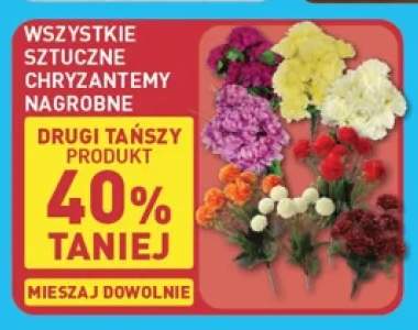 Sztuczne chryzantemy nagrobne