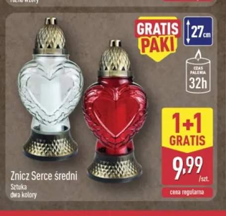 Znicz serce średni