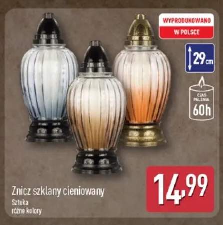 Znicz szklany cieniowany