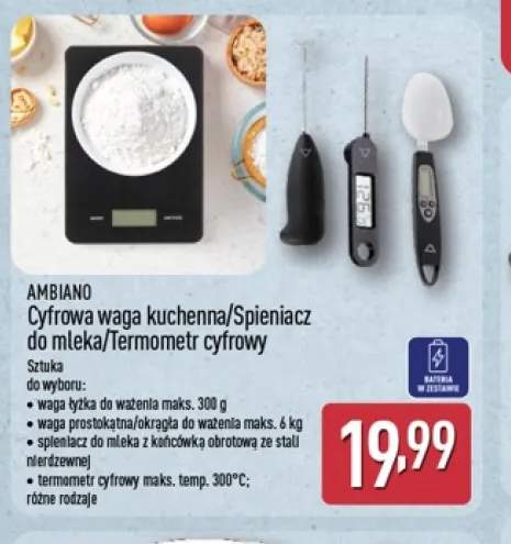 Cyfrowa waga kuchenna łyżka Ambiano +4 warianty