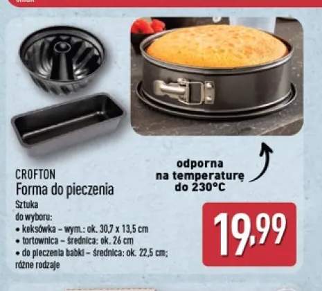 Forma do pieczenia keksówka Crofton +2 warianty