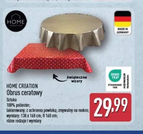 Obrus ceratowy 130x160 cm Home Creation +1 wariant