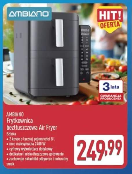 Frytkownica beztłuszczowa Ambiano