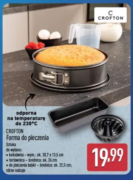 Forma do pieczenia keksówka Crofton +2 warianty