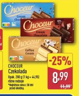 Czekolada Coffee Cream Choceur +2 warianty