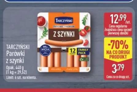 Parówki z szynki Tarczyński