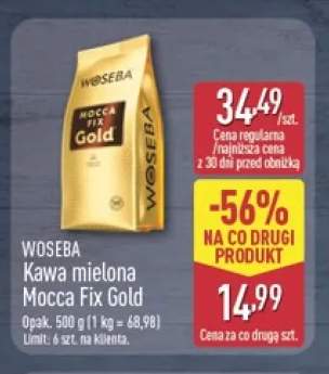 Kawa mielona Mocca Fix Gold Woseba