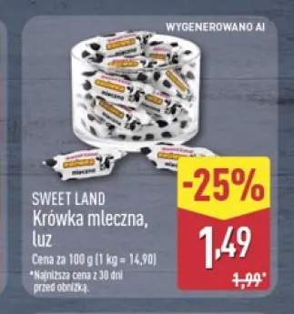 Krówka mleczna luz Sweet Land