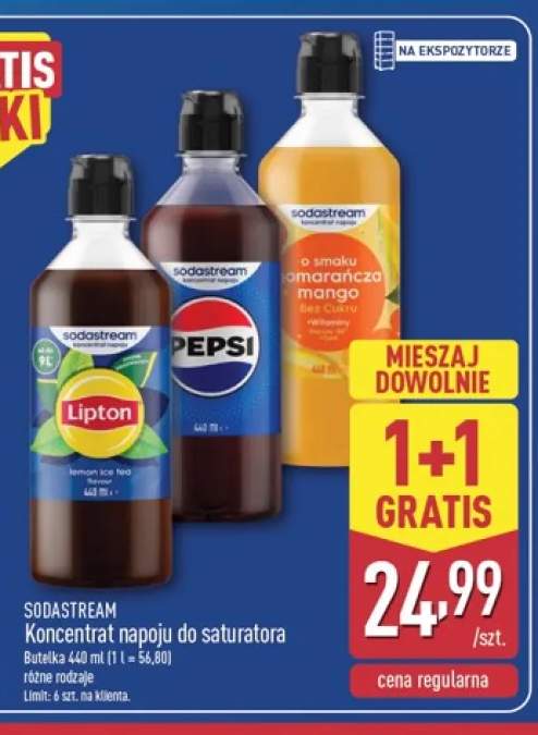 Koncentrat napoju do saturatora Lipton Lemon Ice Tea SodaStream +2 warianty
