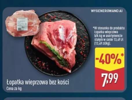 Łopatka wieprzowa bez kości