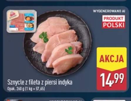 Sznycle z fileta z piersi indyka