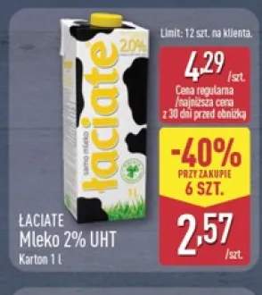 Mleko UHT Łaciate 2%