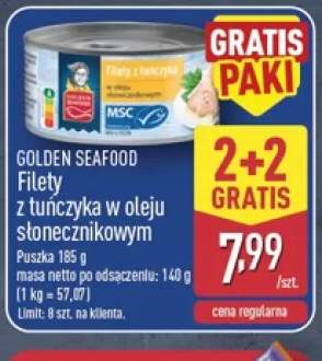 Filety z tuńczyka w oleju słonecznikowym Golden Seafood