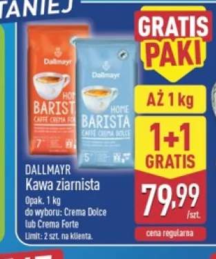 Kawa ziarnista Crema Forte Dallmayr +1 wariant