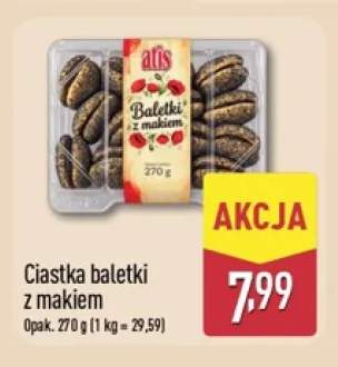 Ciastka baletki z makiem Atis